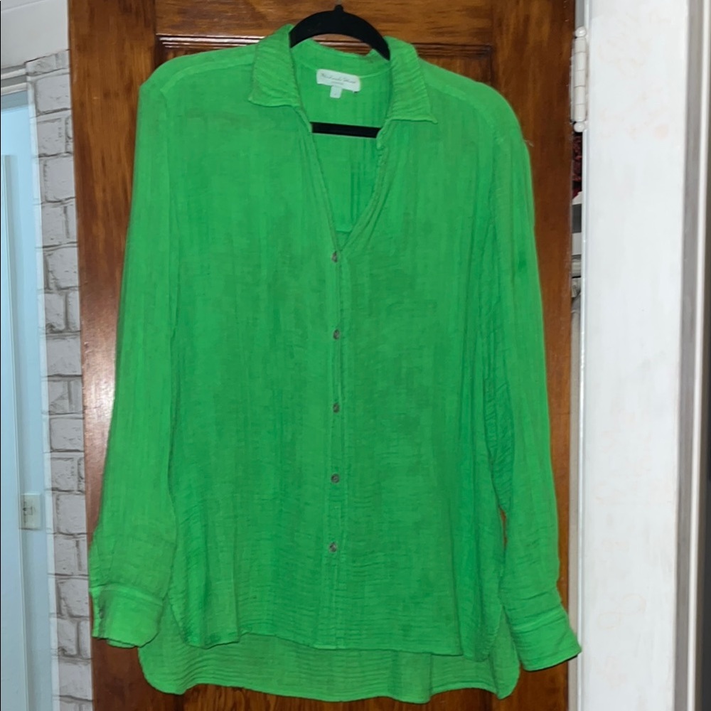 Michael Stars Ernie Gauze Button-Up Shirt